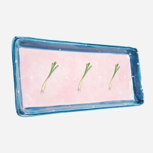 vintage cottagecore twee leek small dish tray